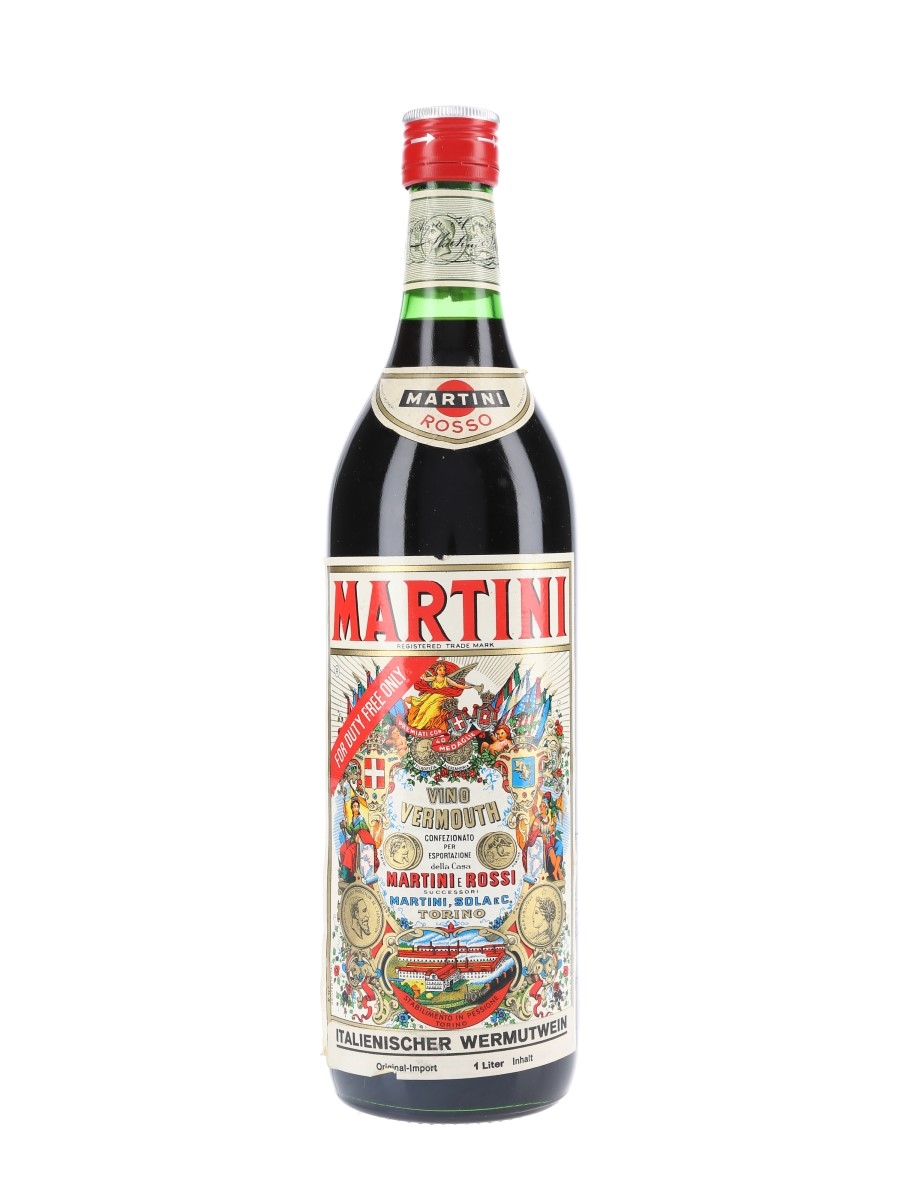 Martini Rosso Vermouth Bottled 1970s - Duty Free 100cl
