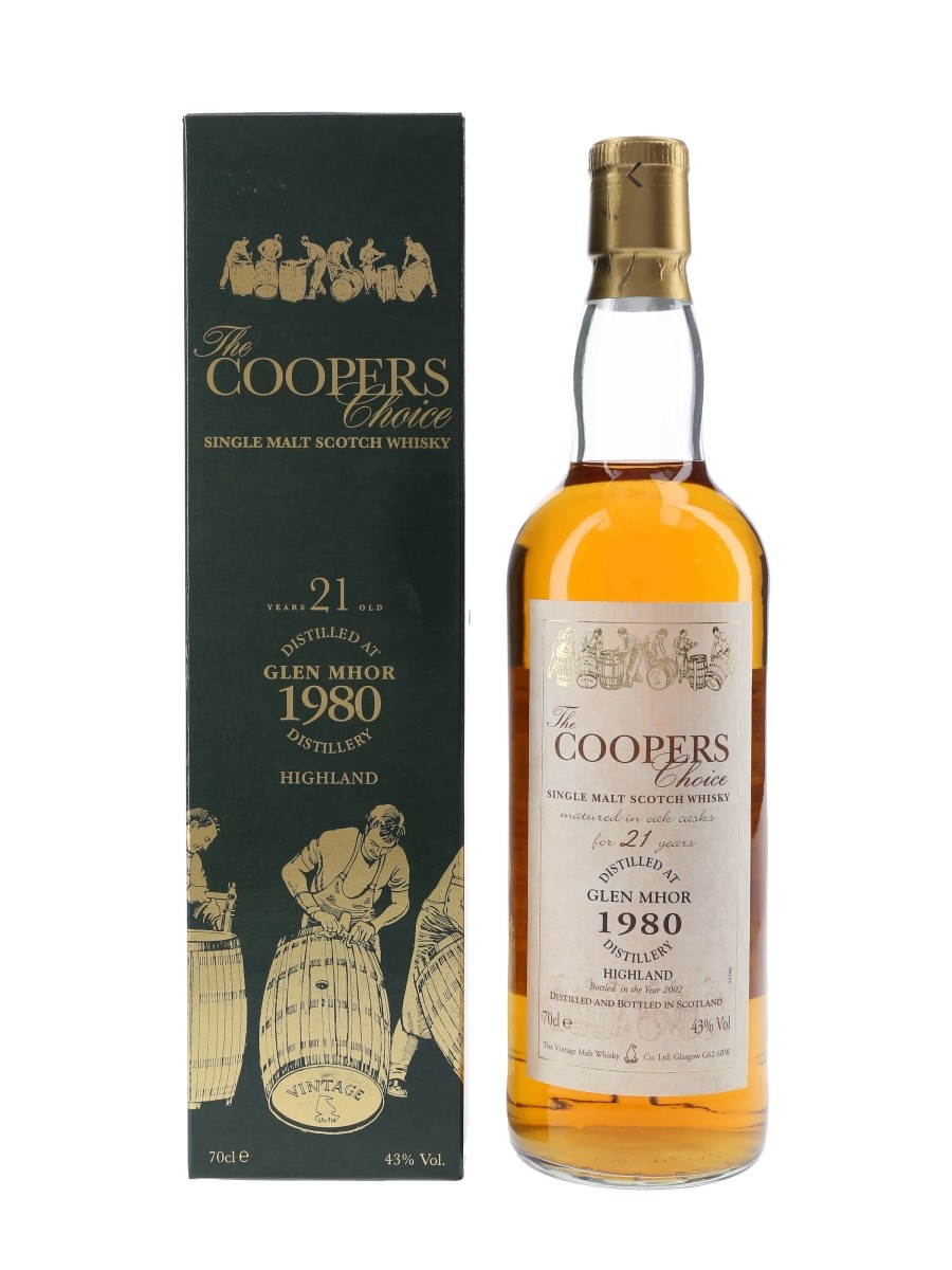 Glen Mhor 1980 21 Year Old Coopers Choice Bottled 2002 - Vintage Malt Whisky Co 70cl / 43%