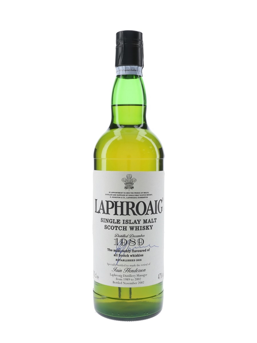 Laphroaig 1989 Bottled 2002 - Iain Henderson Retiral 70cl / 47%