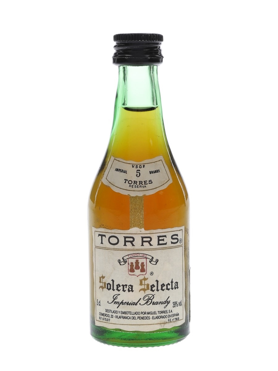 Torres 5 Year Old VSOP Solera Selecta  5cl / 39%
