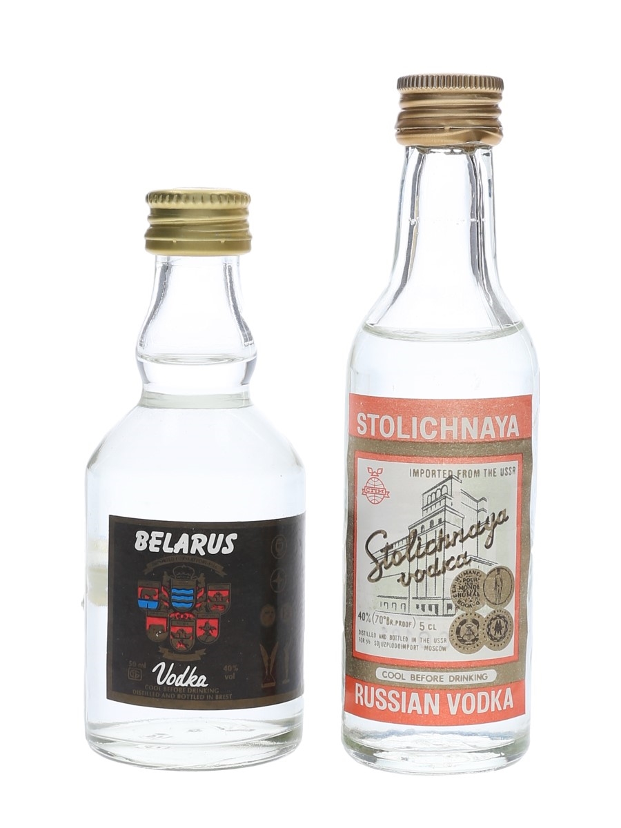 Belarus & Stolichnaya Vodka  2 x 5cl / 40%