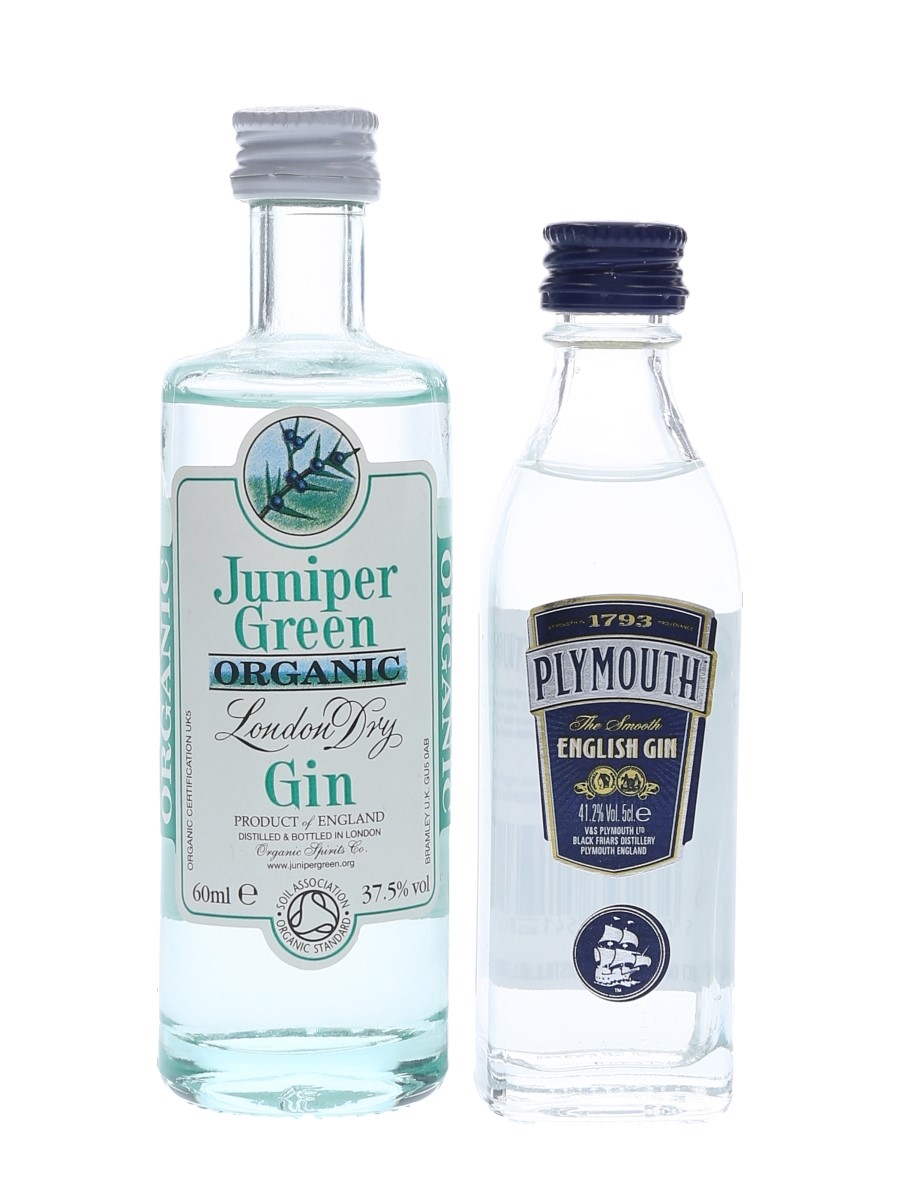 Juniper Green & Plymouth Gin  5cl & 6cl