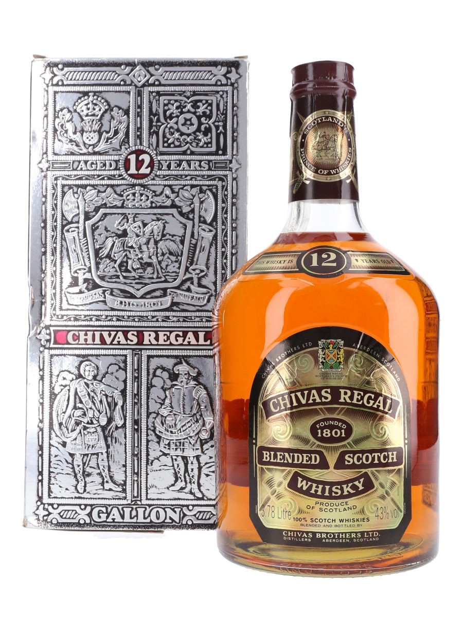Chivas Regal 12 Year Old With Pressure Pump Bottled 1980s - Large Format 378cl / 43%