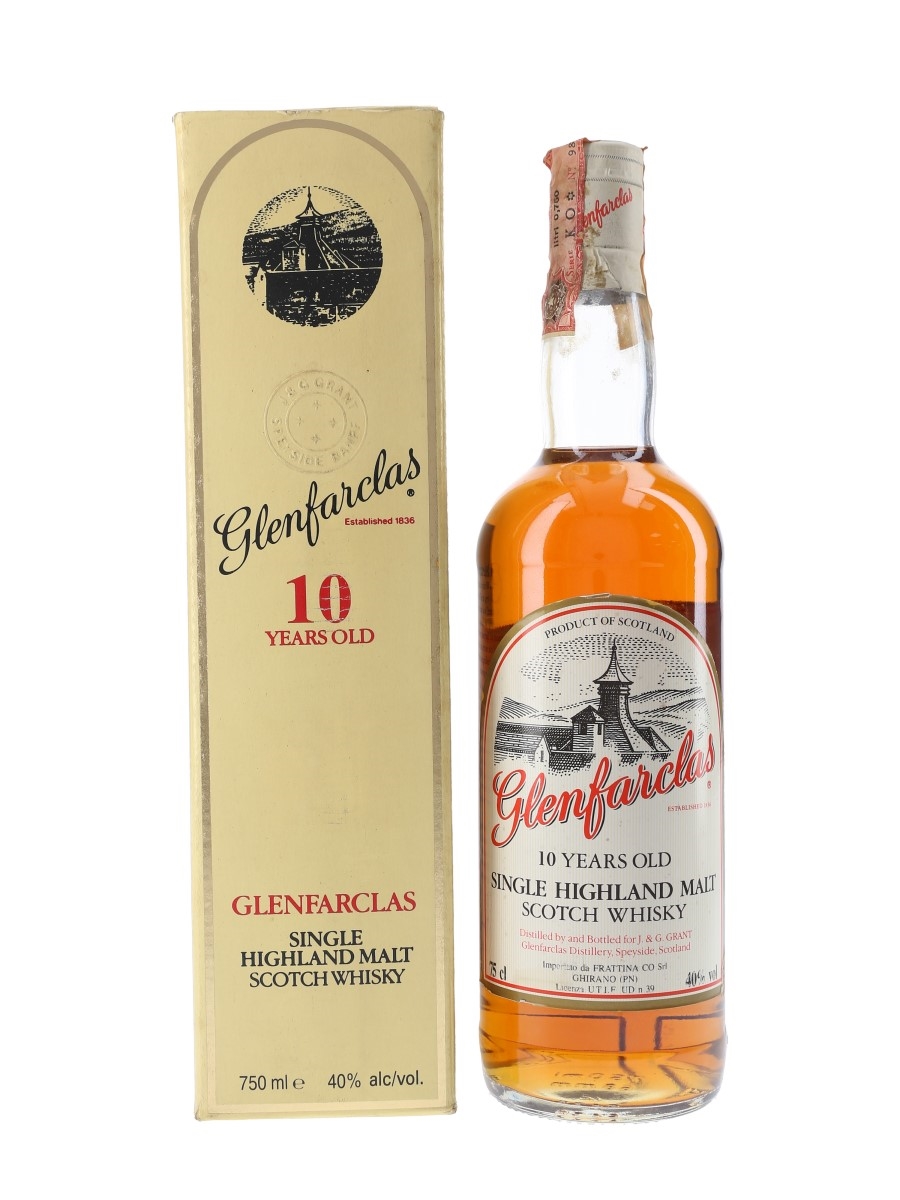 Glenfarclas 10 Year Old Bottled 1980s - Frattina 75cl / 40%