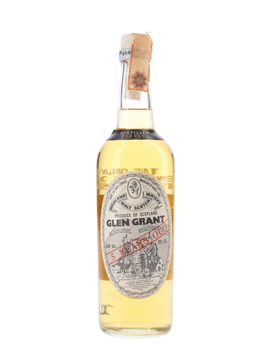 Glen Grant 1966 5 Year Old Bottled 1970s - Armando Giovinetti 75cl / 40%