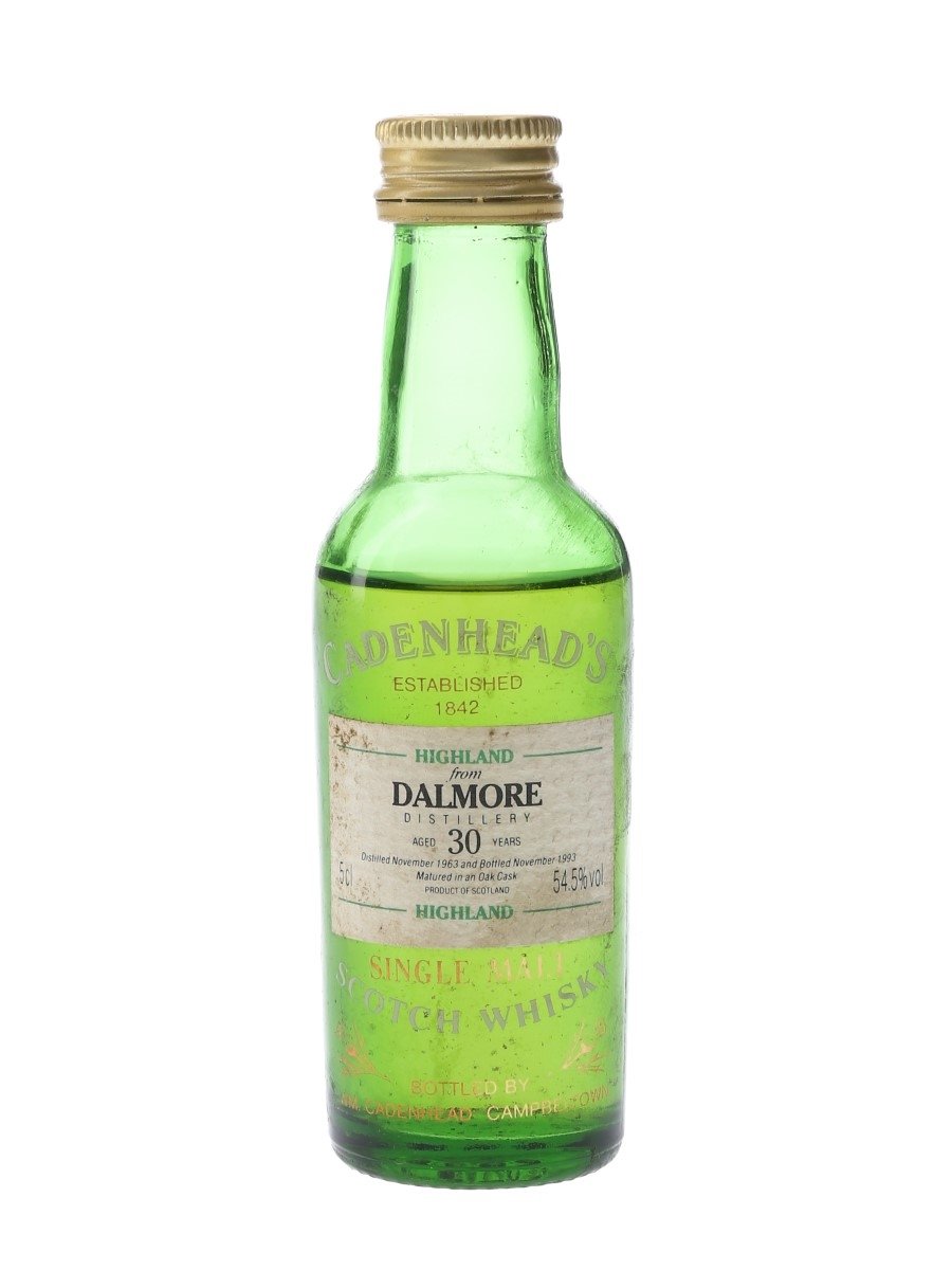 Dalmore 1963 30 Year Old Bottled 1993 - Cadenhead's 5cl / 54.5%