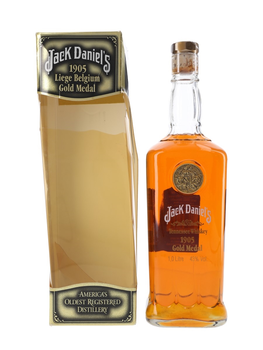 Jack Daniel's 1905 Gold Medal With Shot Glasses And Certificate 100cl / 43%