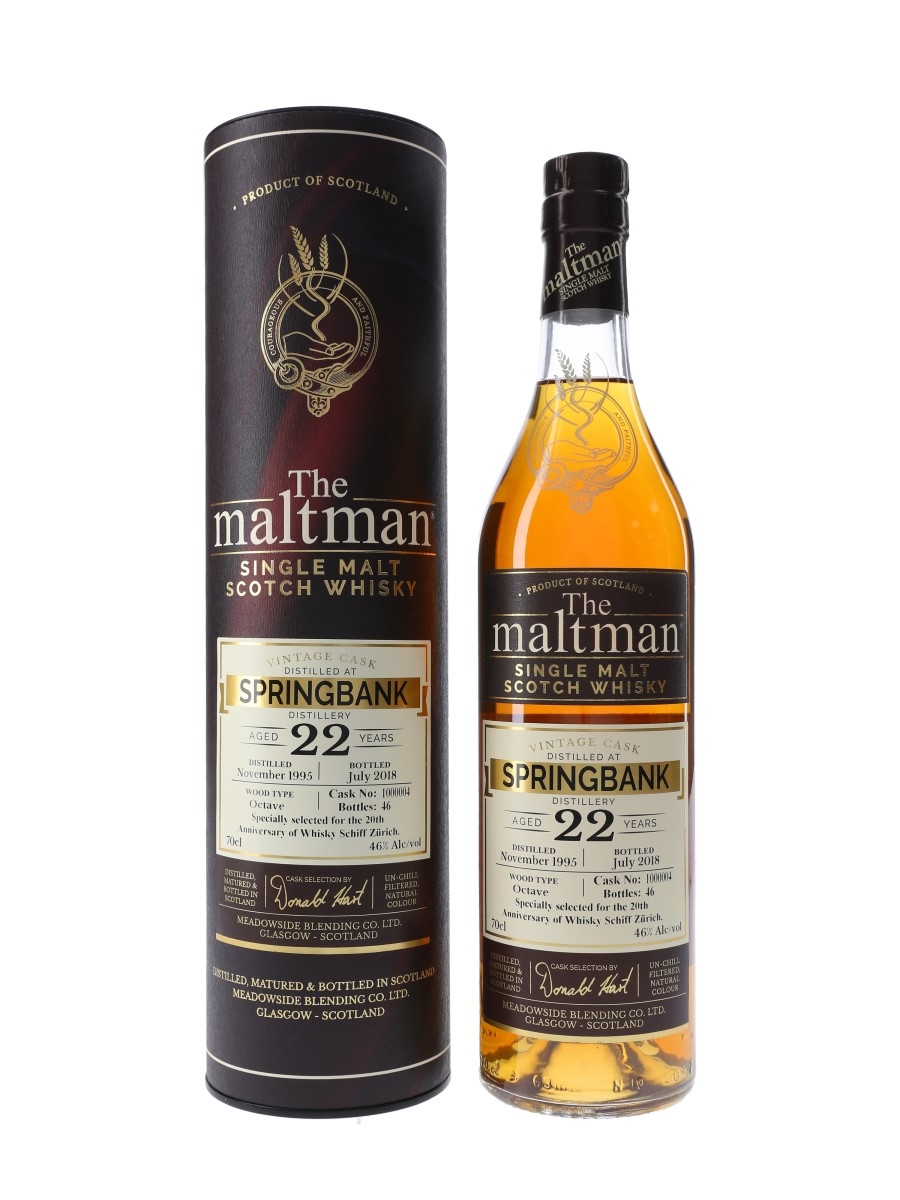 Springbank 1995 22 Year Old Octave Cask Bottled 2018 - The Maltman 70cl / 46%
