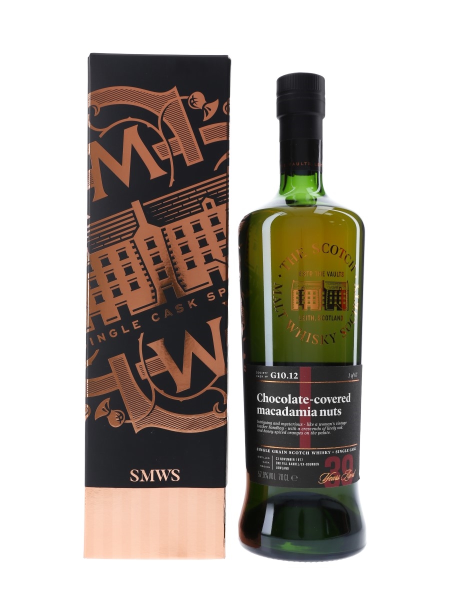 SMWS G10.12 Chocolate Covered Macadamia Nuts Strathclyde 1977 70cl / 57.9%