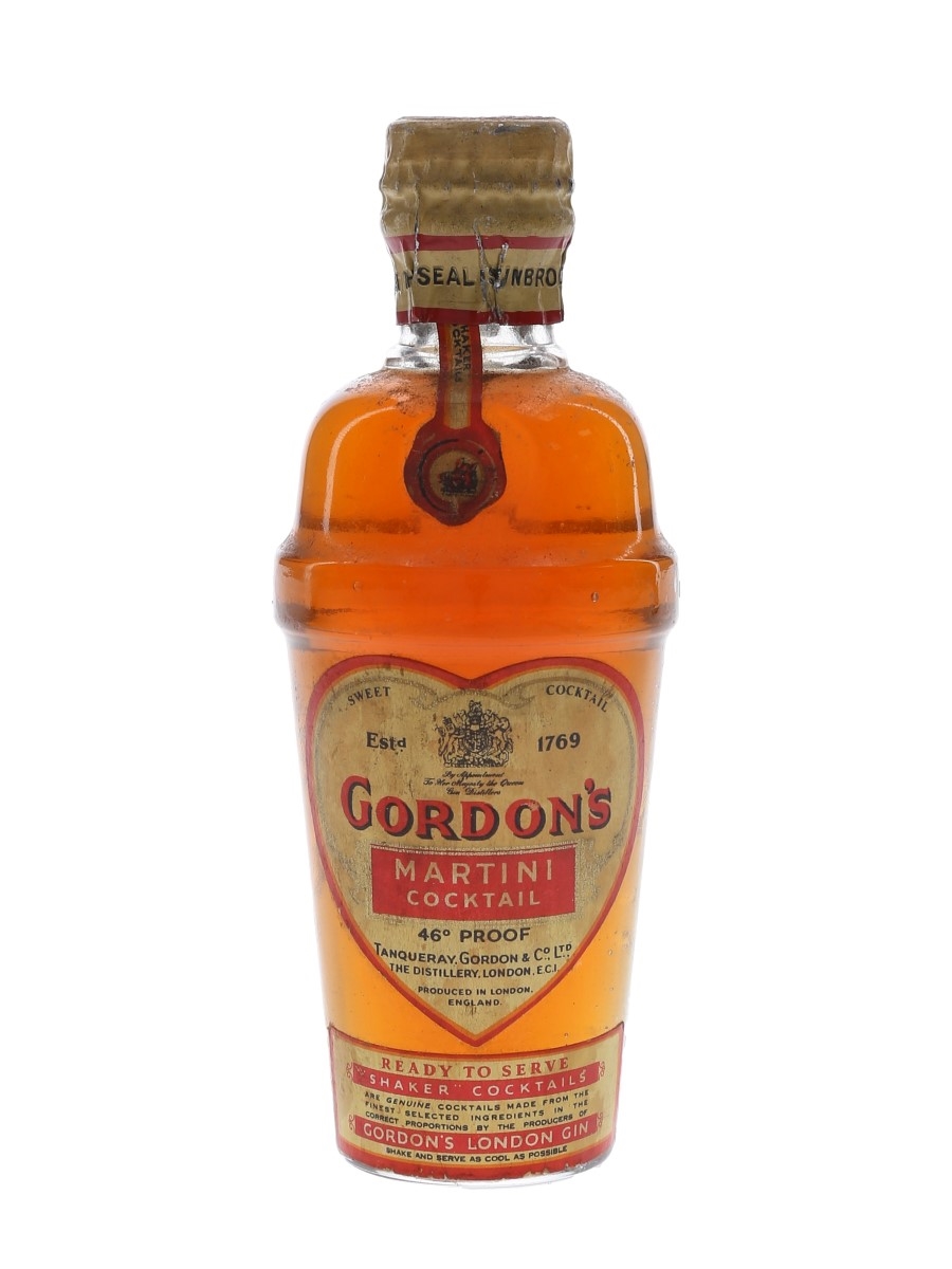 Gordon's Martini Spring Cap Bottled 1950s 5cl / 26%