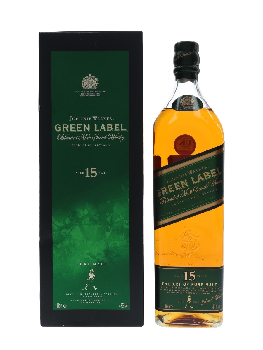 Johnnie Walker Green Label 15 Year Old - Lot 69949 - Buy