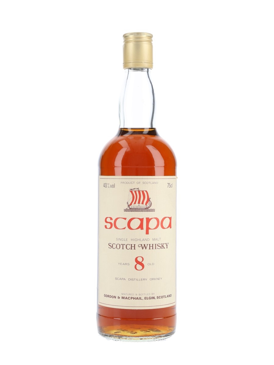 Scapa 8 Year Old Bottled 1980s - Gordon & MacPhail 75cl / 40%