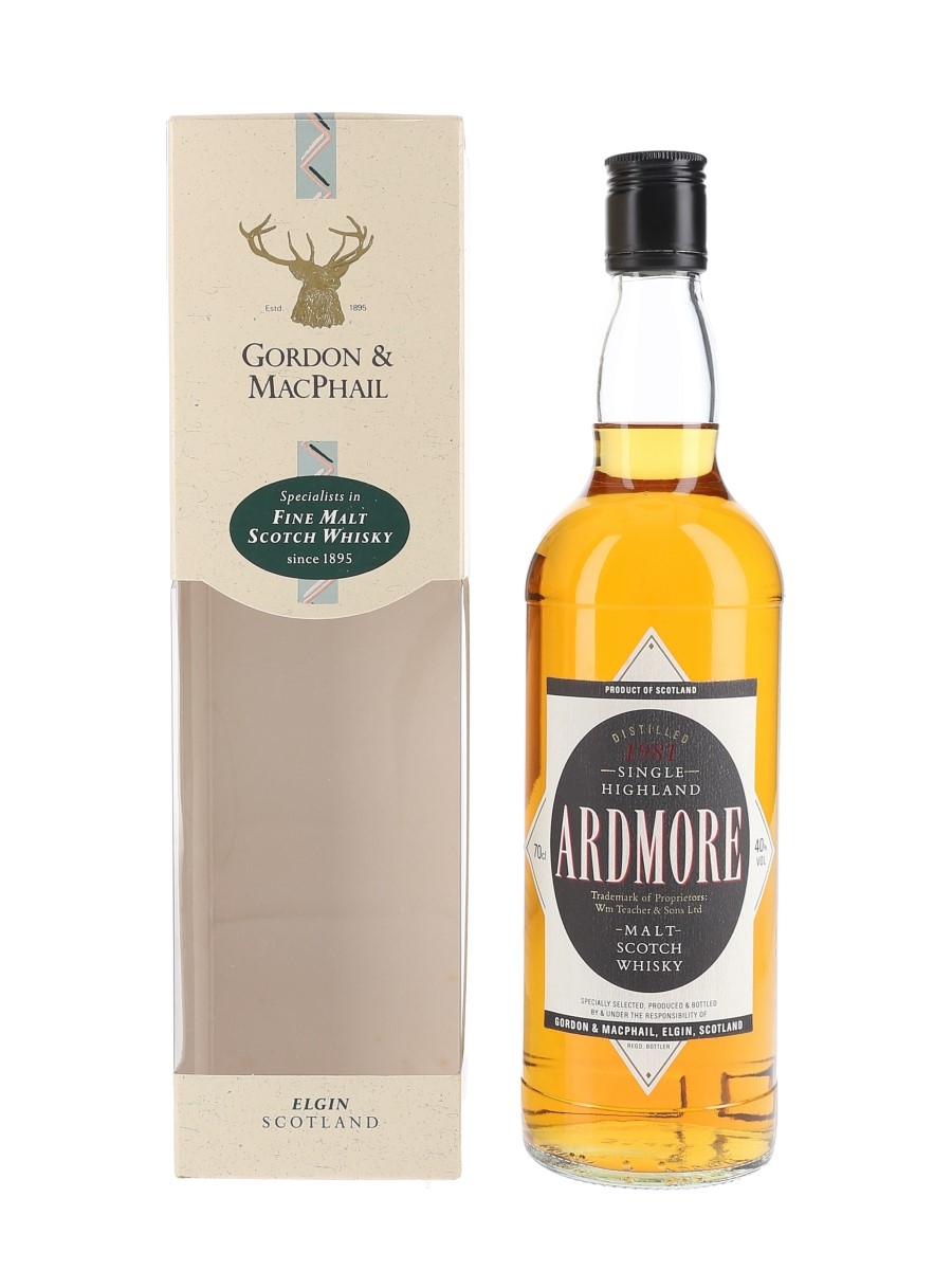 Ardmore 1981 Bottled 1990s - Gordon & MacPhail 70cl / 40%