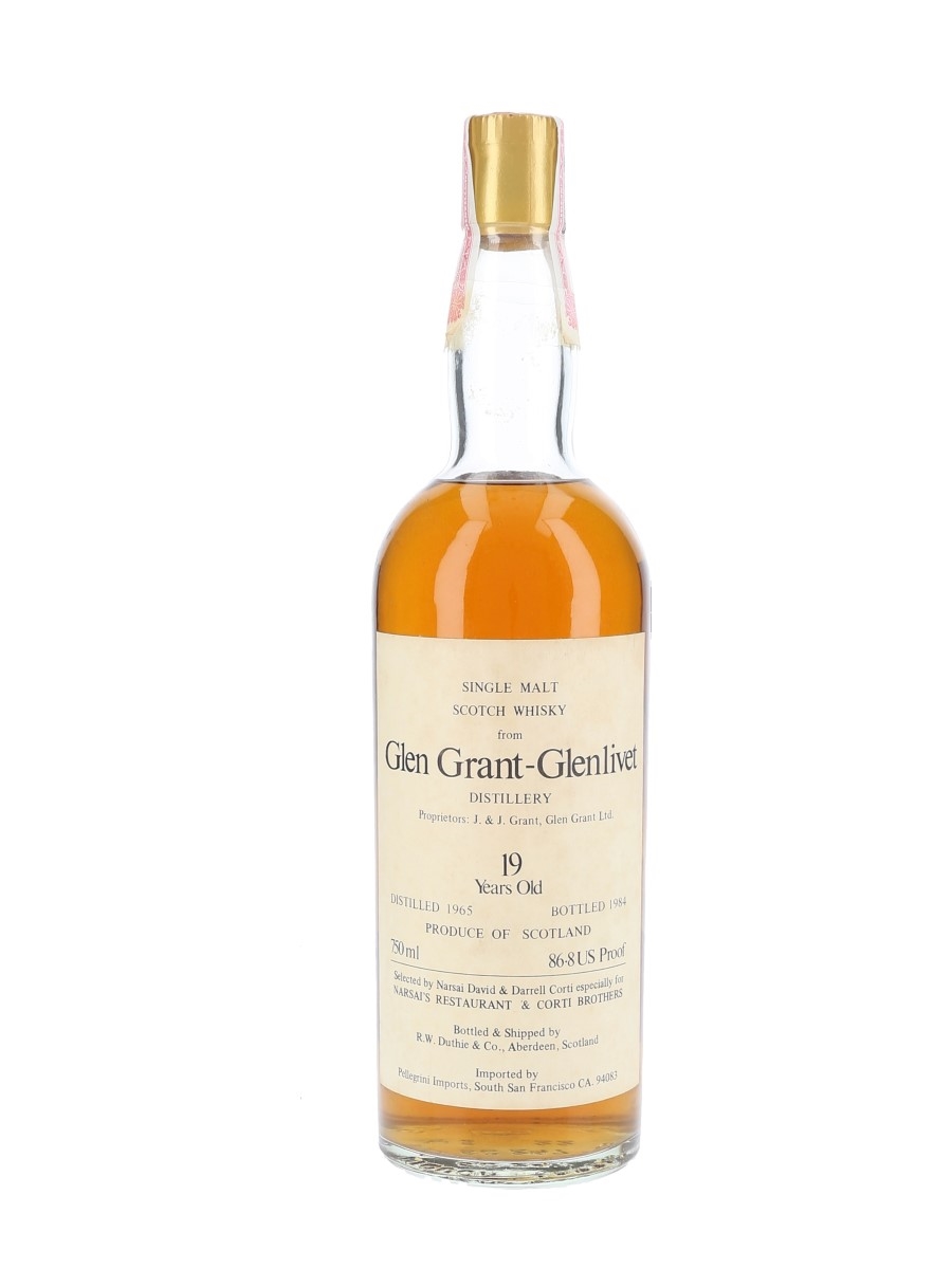Glen Grant Glenlivet 1965 19 Year Old - Lot 70248 - Buy/Sell