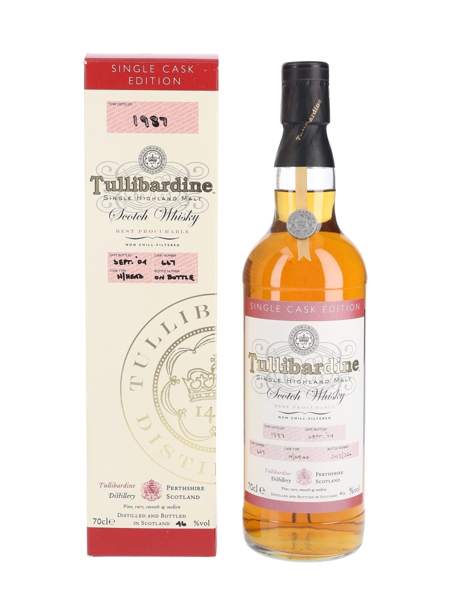 Tullibardine 1987 Single Cask Edition Bottled 2004 70cl / 46%