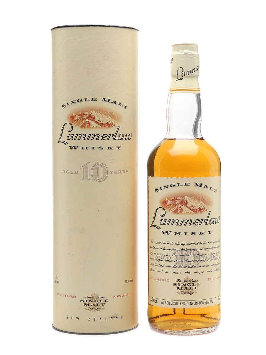 Lammerlaw 10 Years Old New Zealand Single Malt Whisky 70cl