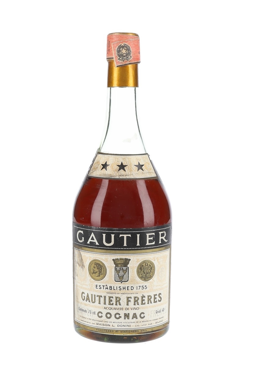 Gautier Freres 3 Star Bottled 1970s 73cl / 40%