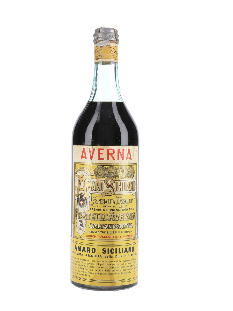 Fratelli Averna Amaro Siciliano Bottled 1950s 100cl / 33%