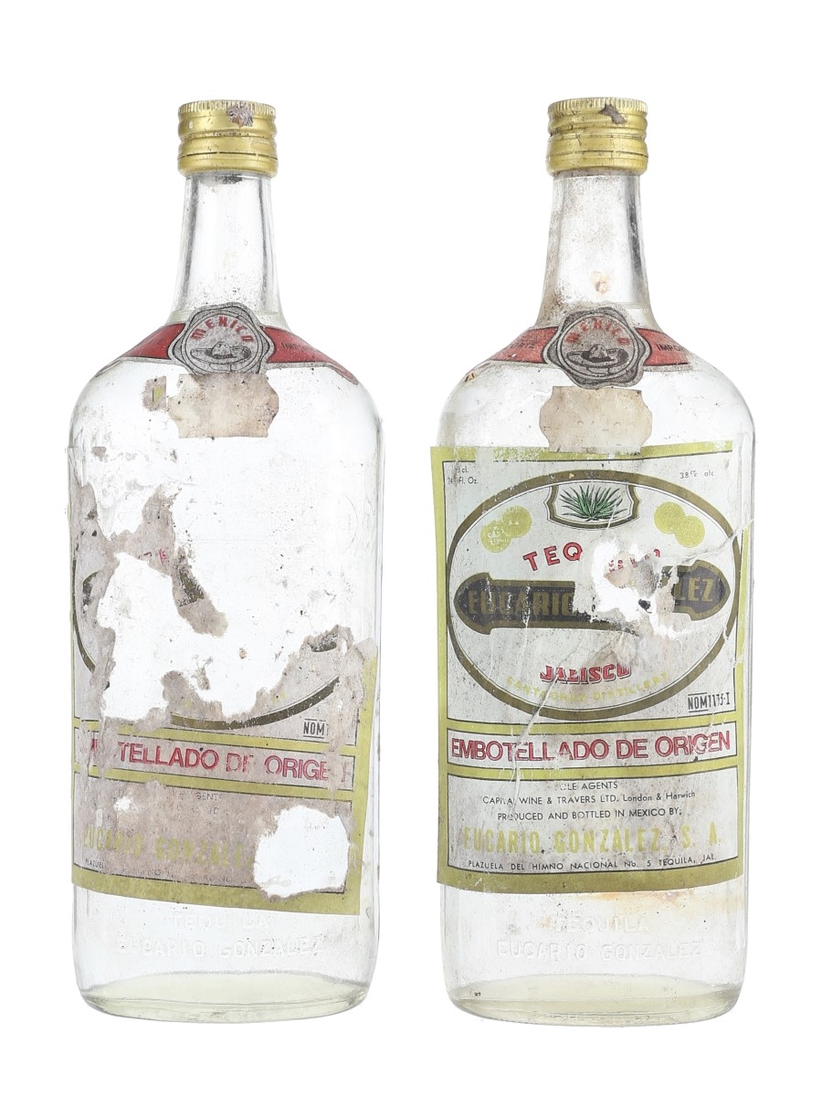 Eucario Gonzalez Tequila Bottled 1970s 2 x 70cl / 38%