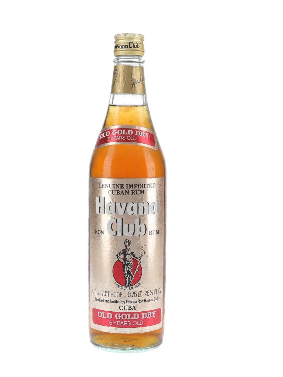Havana Club Old Gold Dry 5 Year Old - Lot 70441 - Buy/Sell Rum Online