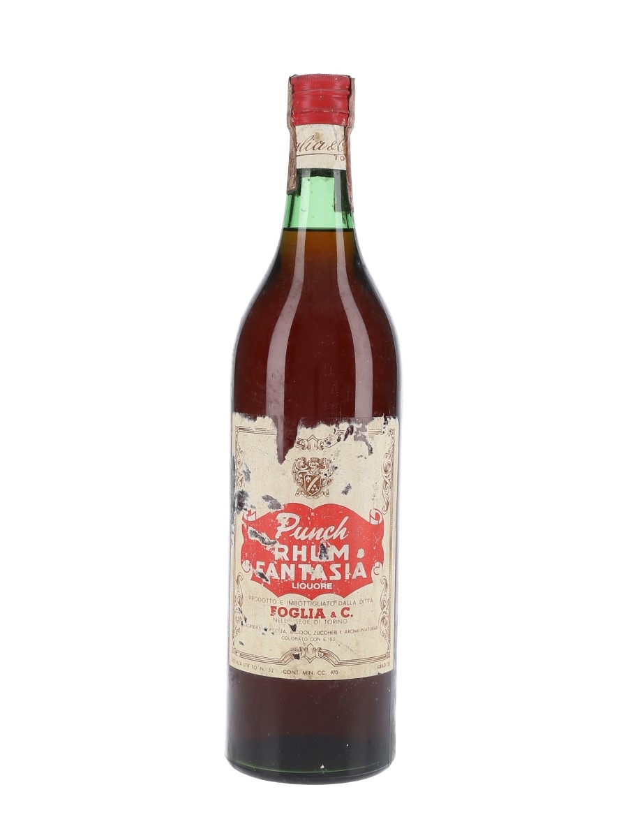 Foglia Punch Rhum Fantasia Bottled 1960s-1970s 97cl / 30%