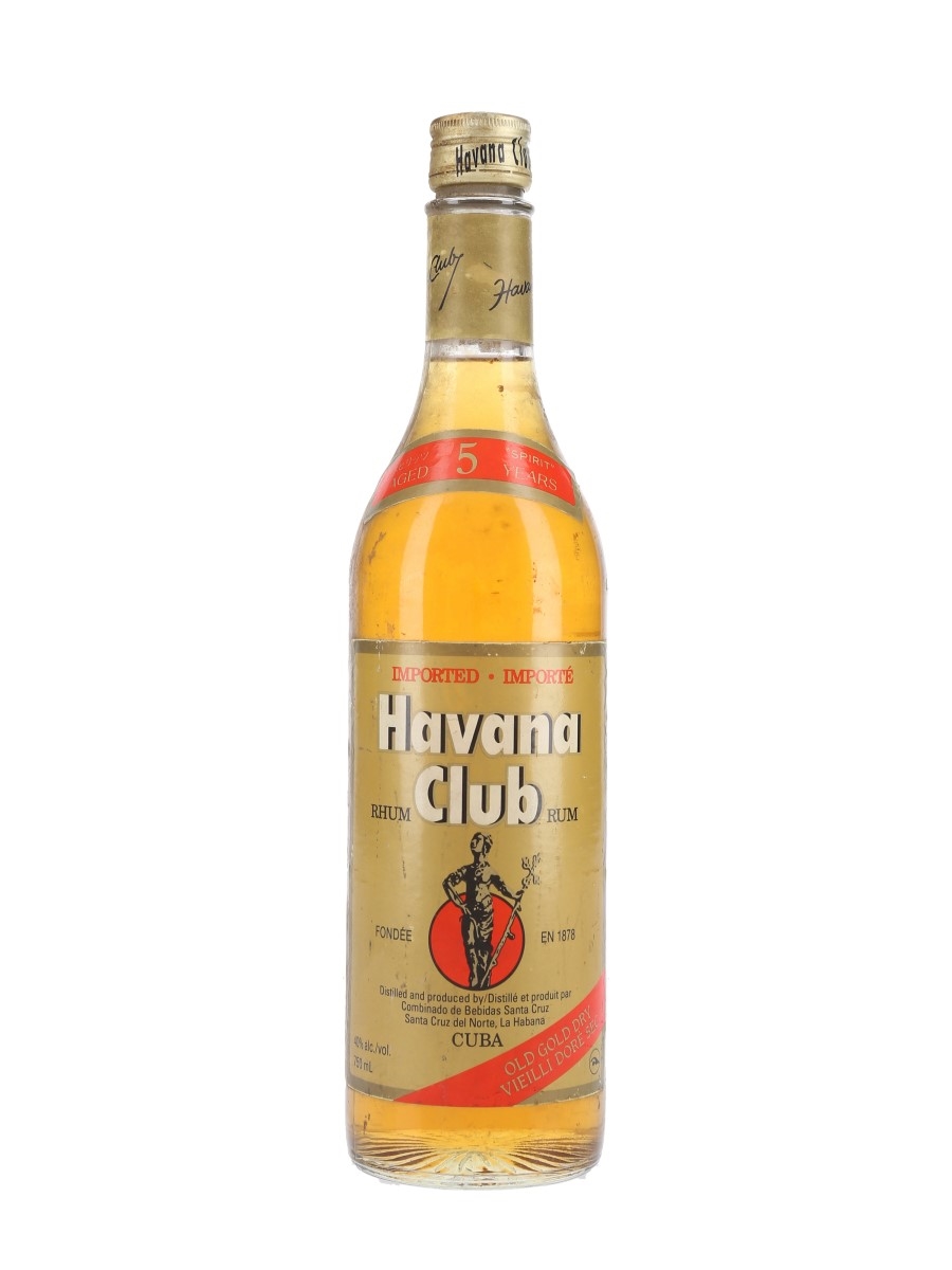 Havana Club Old Gold Dry 5 Year Old Bottled 1990s 75cl / 40%