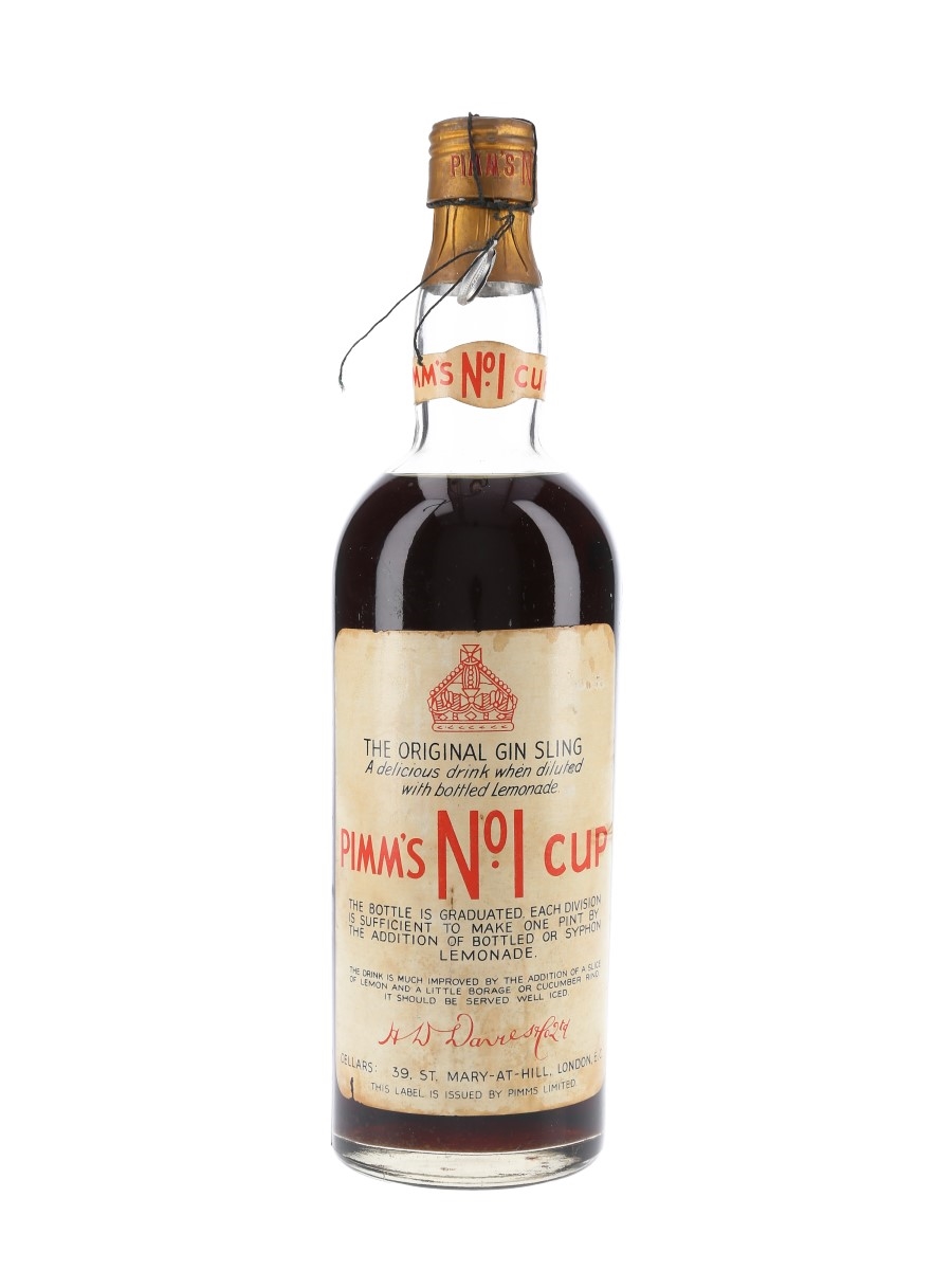 Pimm's No.1 Cup Bottled 1950s 75cl / 34%