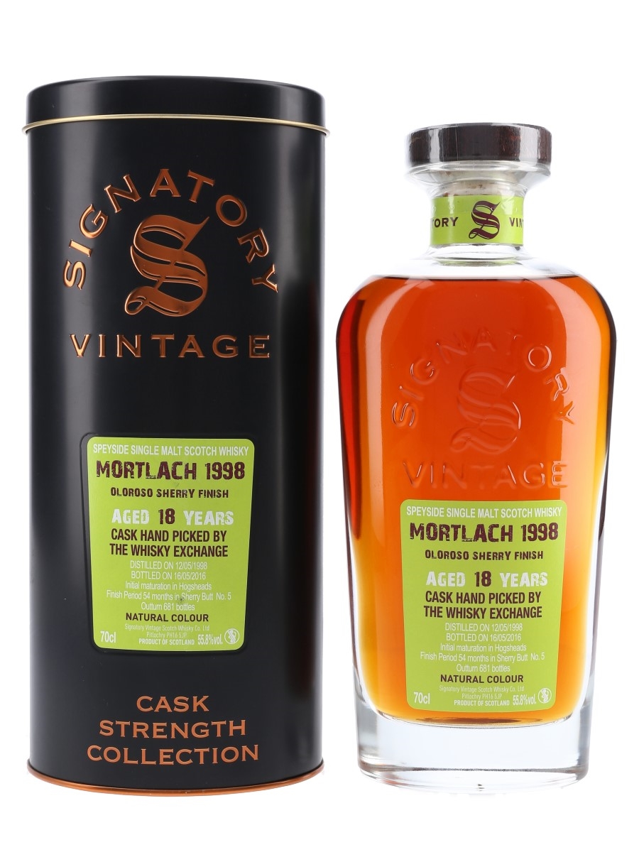 Mortlach 1998 18 Year Old Oloroso Sherry Finish Bottled 2016 - The Whisky Exchange 70cl / 55.8%