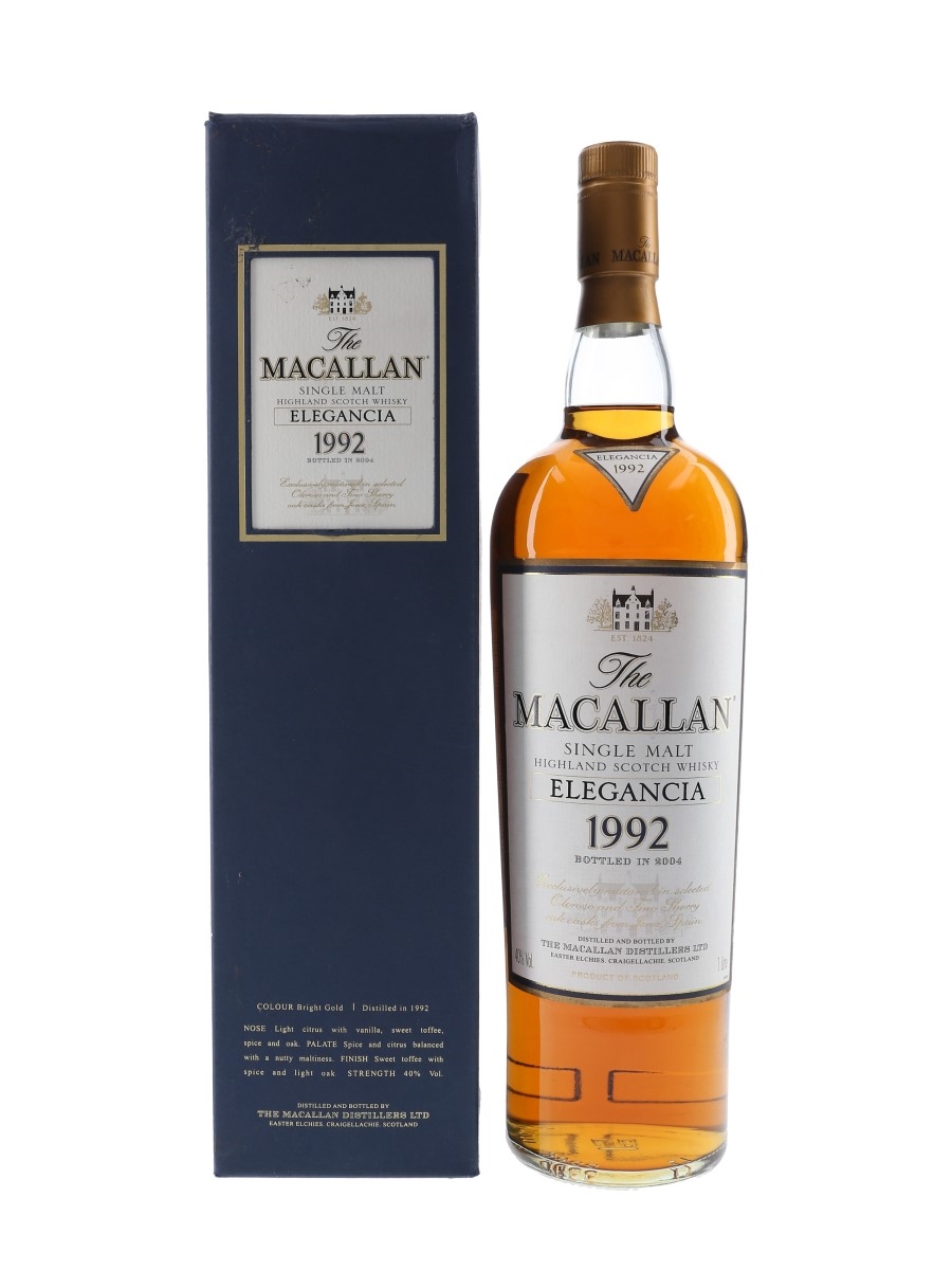 MACALLAN ELEGANCIA 1992 マッカラン ウイスキー MACALLAN Elegancia 1992 2004 100cl 40% OB- Oloroso Sherry