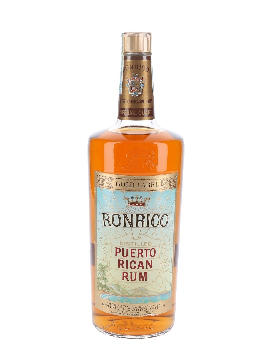 Ronrico Gold Label Bottled 1970s-1980s 113.6cl / 40%