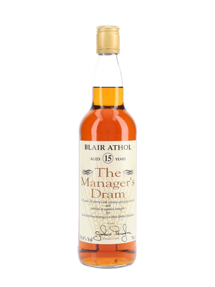 Blair Athol 15 Year Old Bottled 1996 - The Manager's Dram 70cl / 59.4%