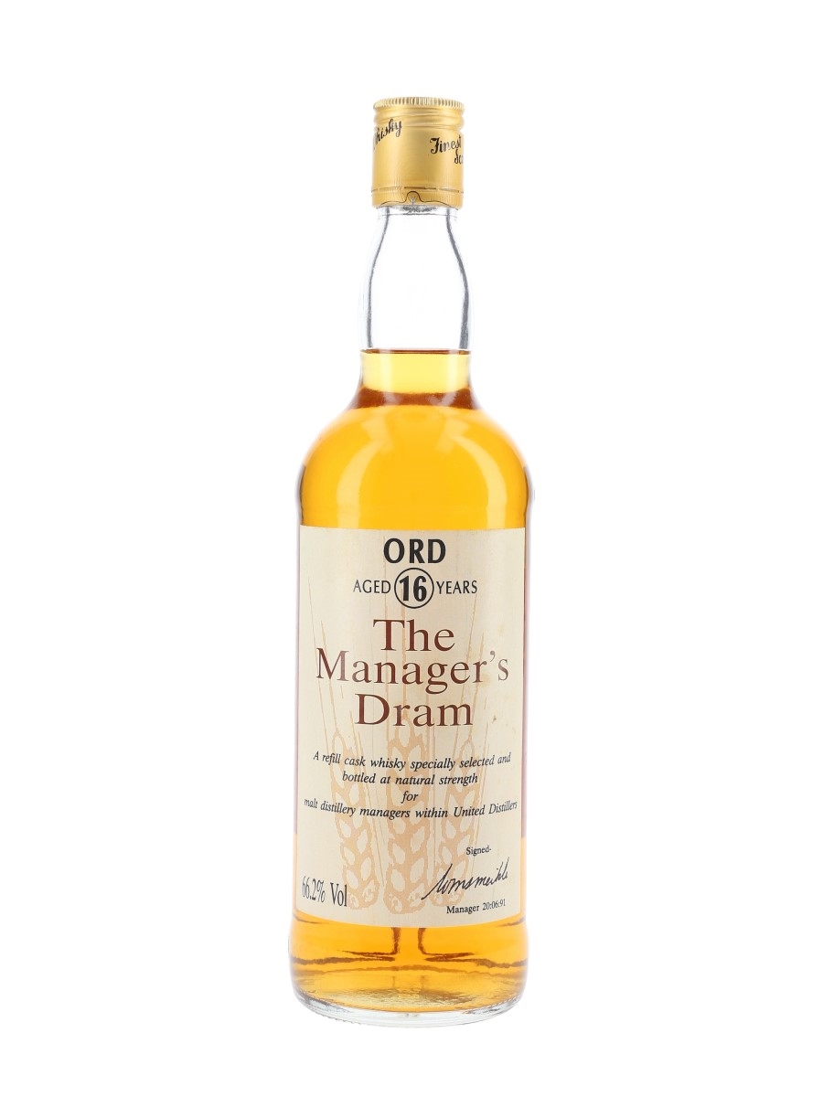 Ord 16 Year Old Bottled 1991 - The Manager's Dram 70cl / 66.2%