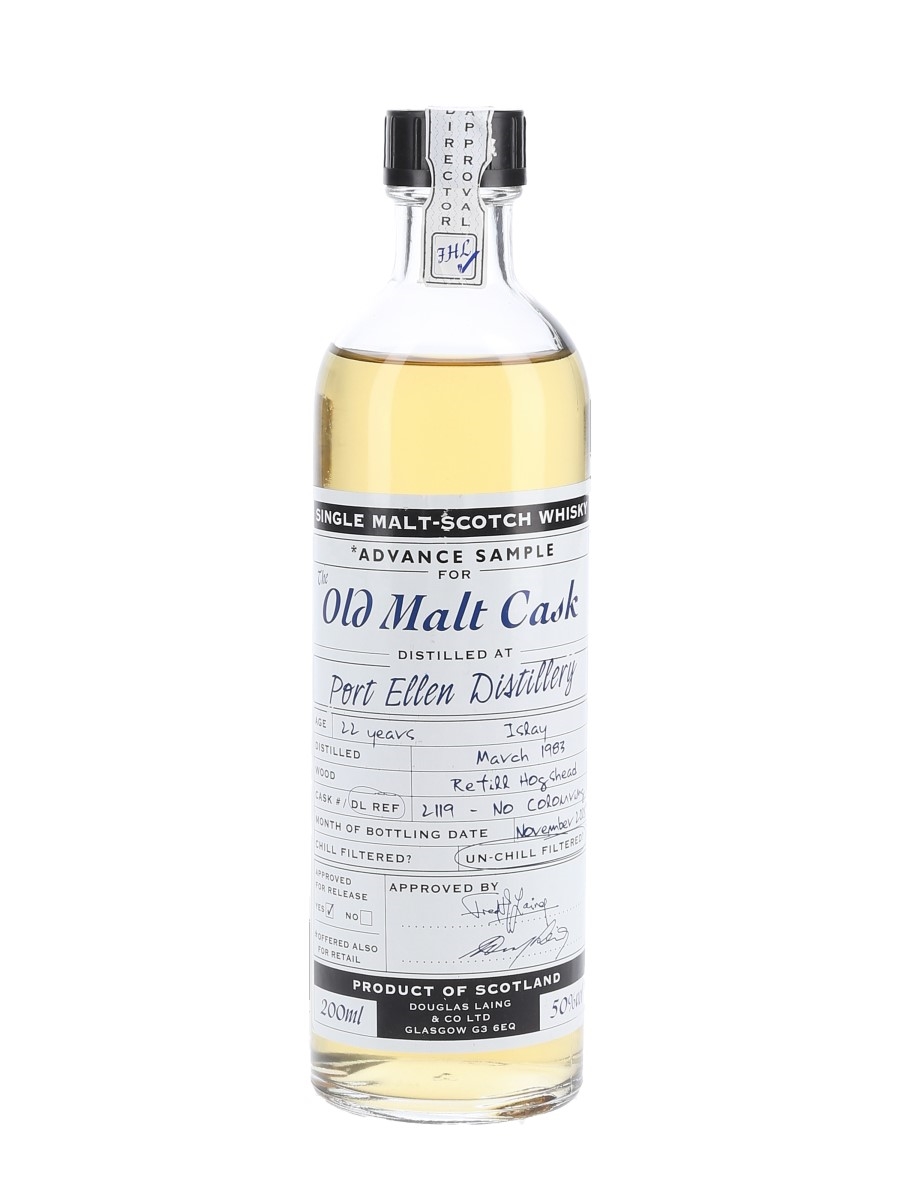 Port Ellen 1983 22 Year Old Old Malt Cask Bottled 2005 - Advance Sample 20cl / 50%