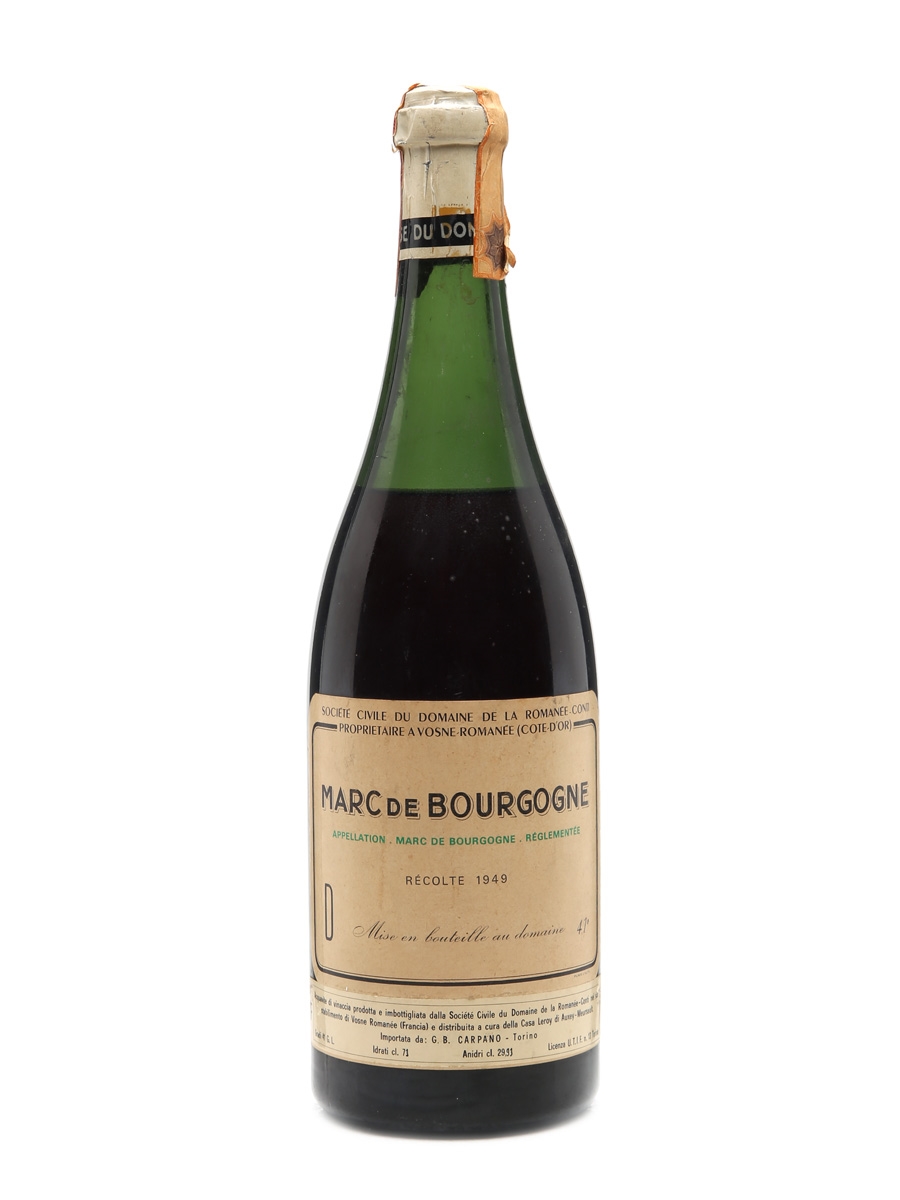 Marc De Bourgogne 1949 Domaine De La Romanee-Conti 71cl