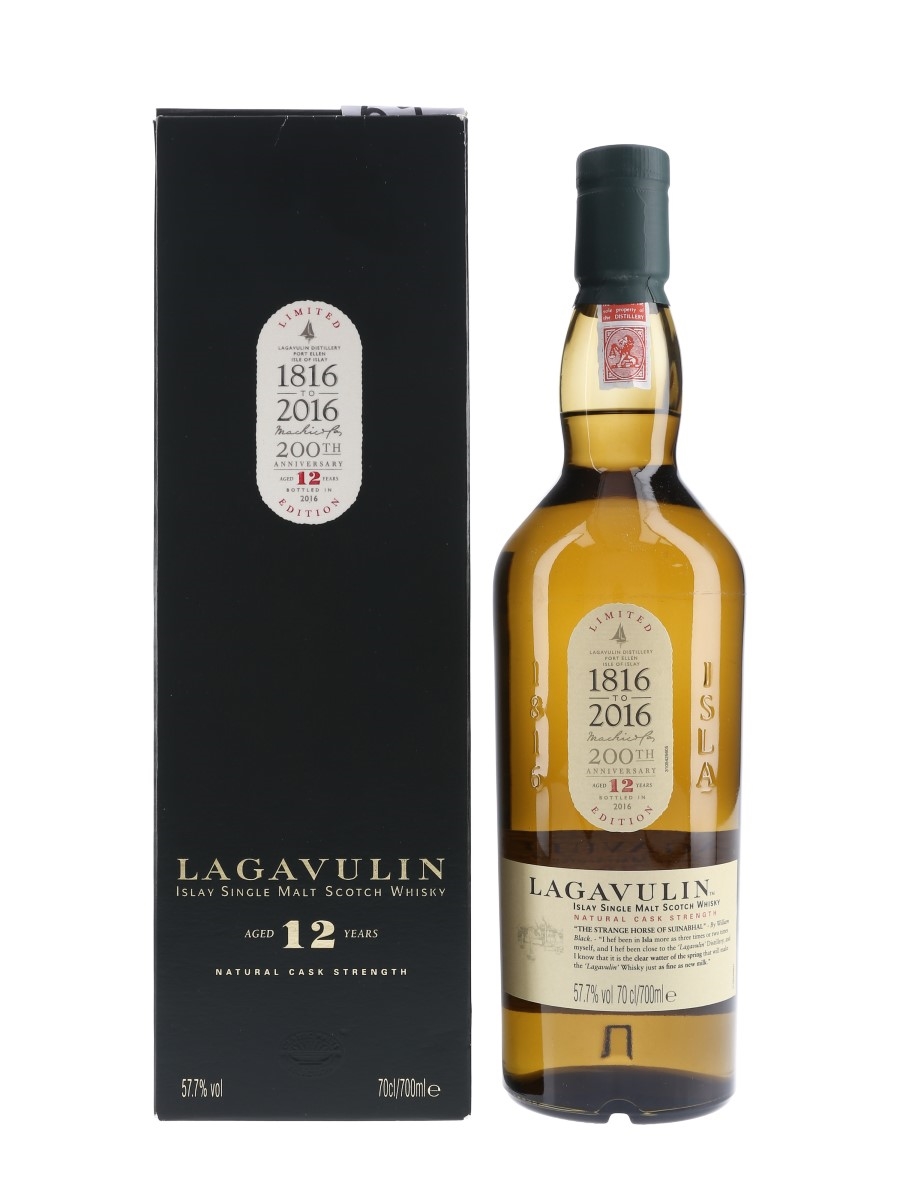 Lagavulin 12 Year Old Natural Cask Strength Special Releases 2016 - 200th Anniversary 70cl / 57.7%