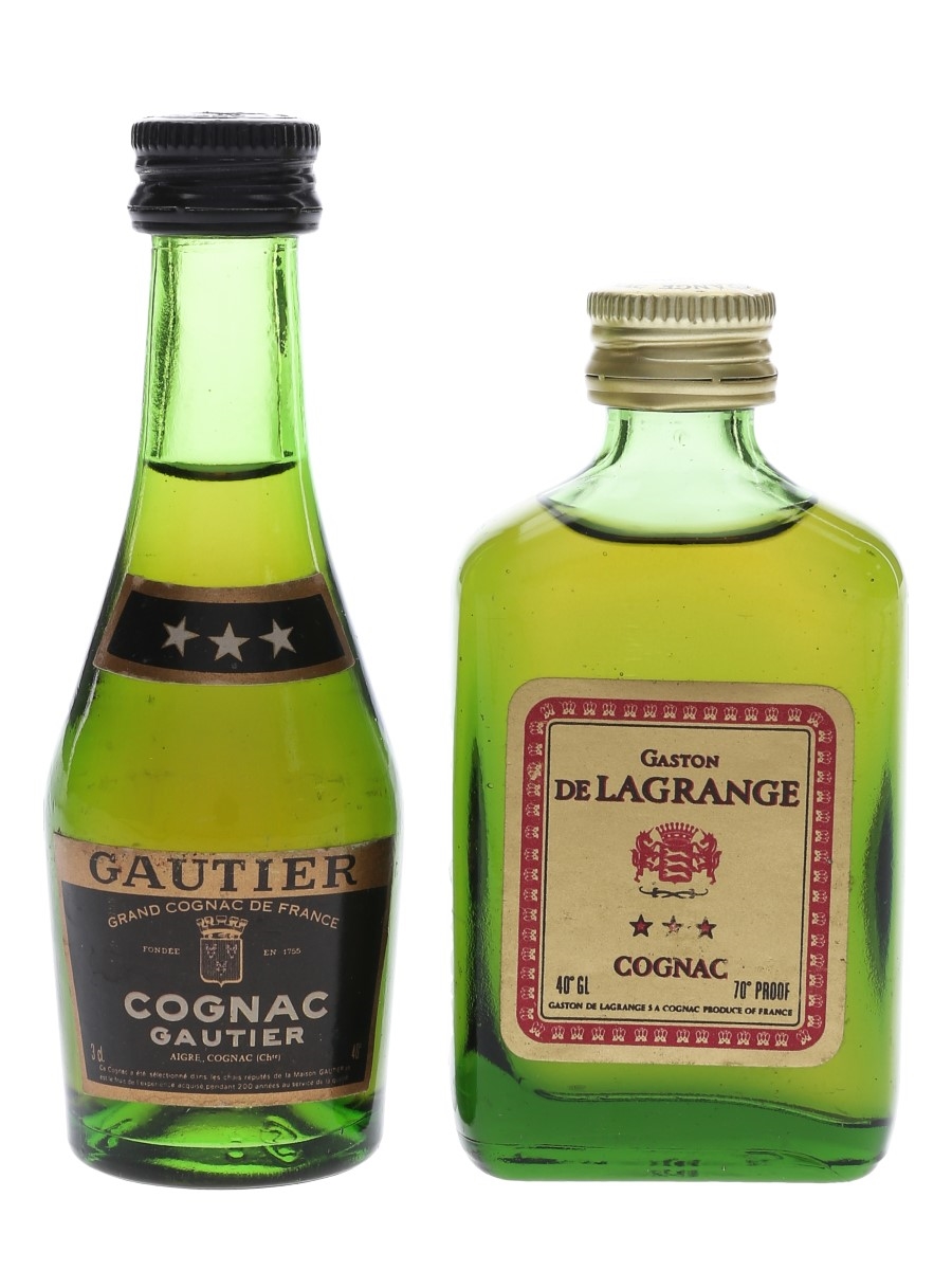 Gaston De Lagrange & Gautier 3 Star Bottled 1970s & 1980s 3cl & 5cl / 40%