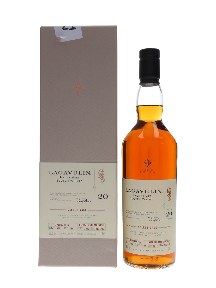 Lagavulin 1997 20 Year Old Select Cask Bottled 2017 70cl / 56.3%