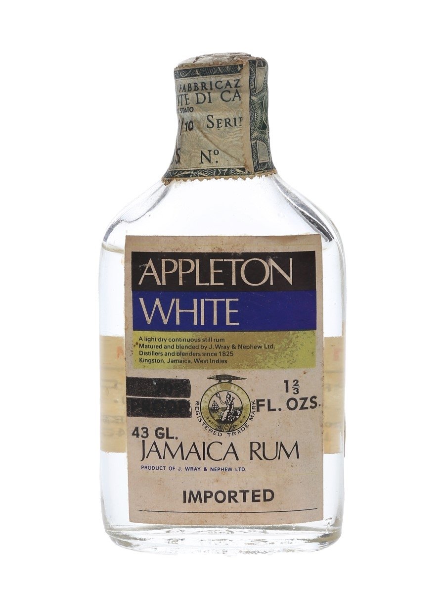 Appleton White Jamaica Rum Bottled 1950s-1960s - Soffiantino 4.5cl / 43%