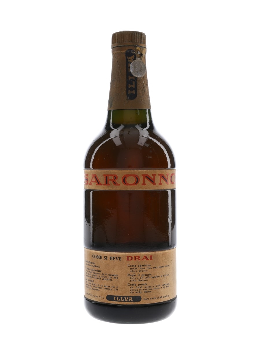 Saronno Drai Amaro Extra Secco Bottled 1950s 100cl / 36%