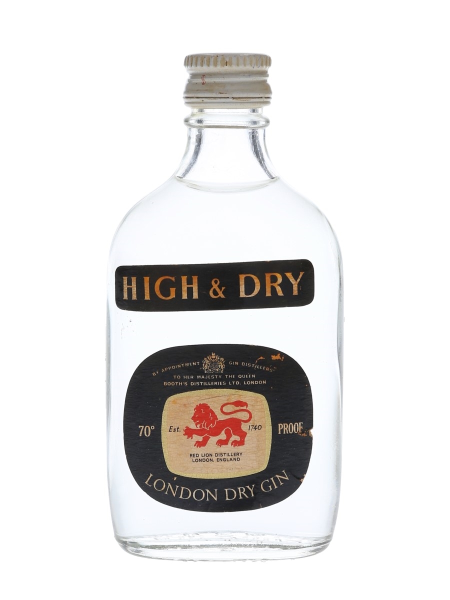 Booth's High & Dry Bottled 1960s - B T Hotels 5cl / 40%
