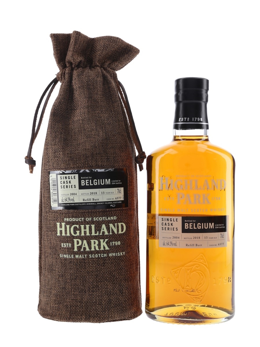Highland Park 2004 13 Year Old Single Cask Bottled 2018 - Belgium 70cl / 64.1%