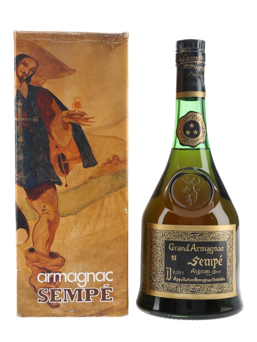 Sempe 3 Star Grand Armagnac Bottled 1970s 70cl / 40%