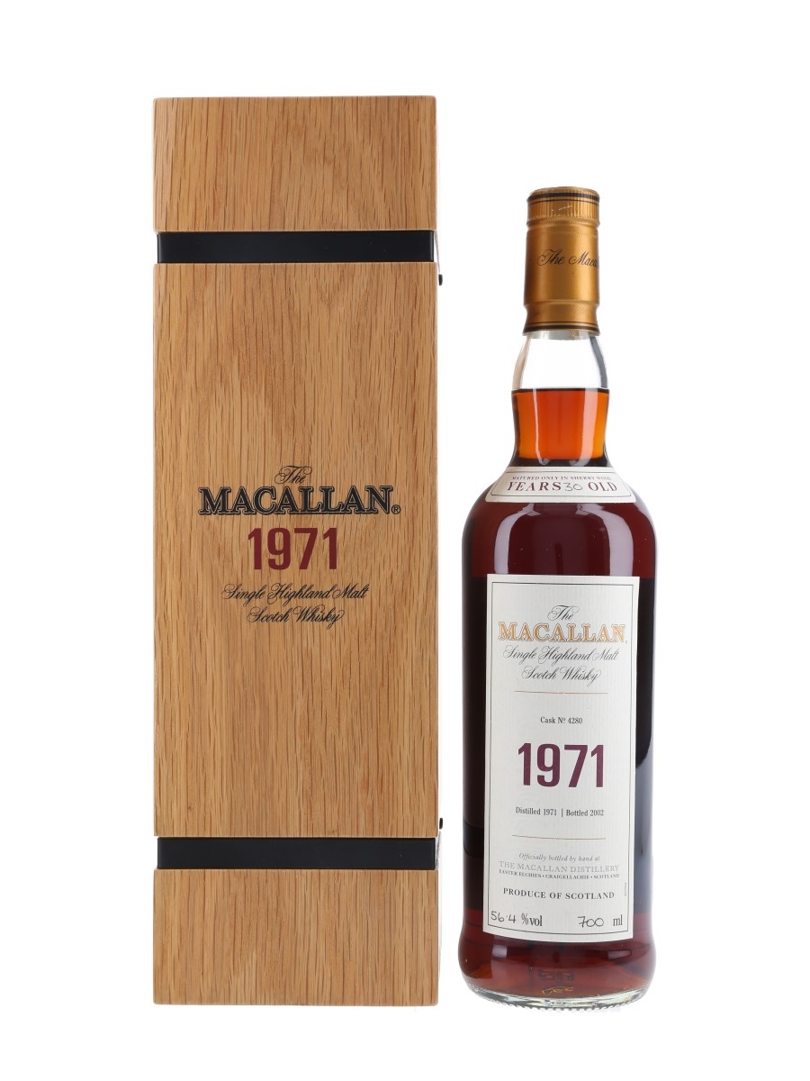 Macallan 1971 30 Year Old Fine & Rare Cask No. 4280 70cl / 56.4%