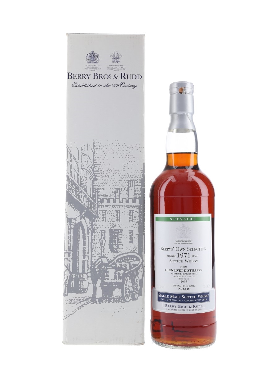 Glenlivet 1971 Bottled 2003 - Berry Bros & Rudd 70cl / 55%