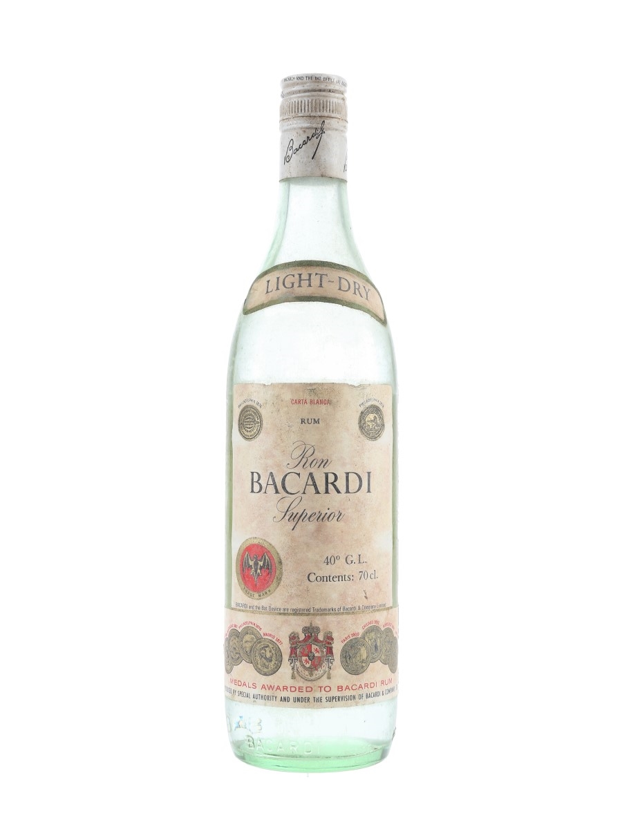 Bacardi Carta Blanca Bottled 1980s-1990s - Charles Hosie 70cl / 40%