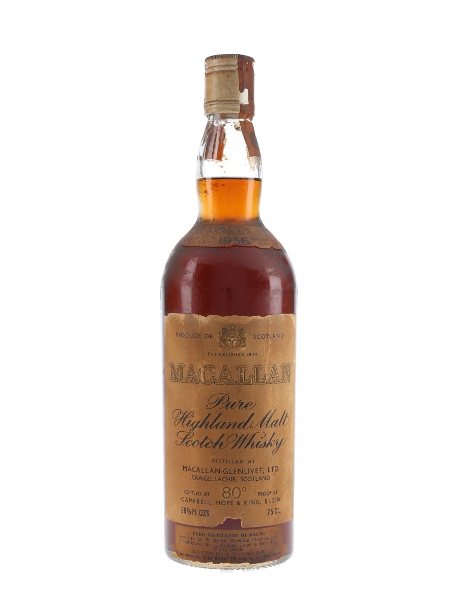Macallan 1956 Campbell, Hope & King Bottled 1970s - Rinaldi 75cl / 45.85%