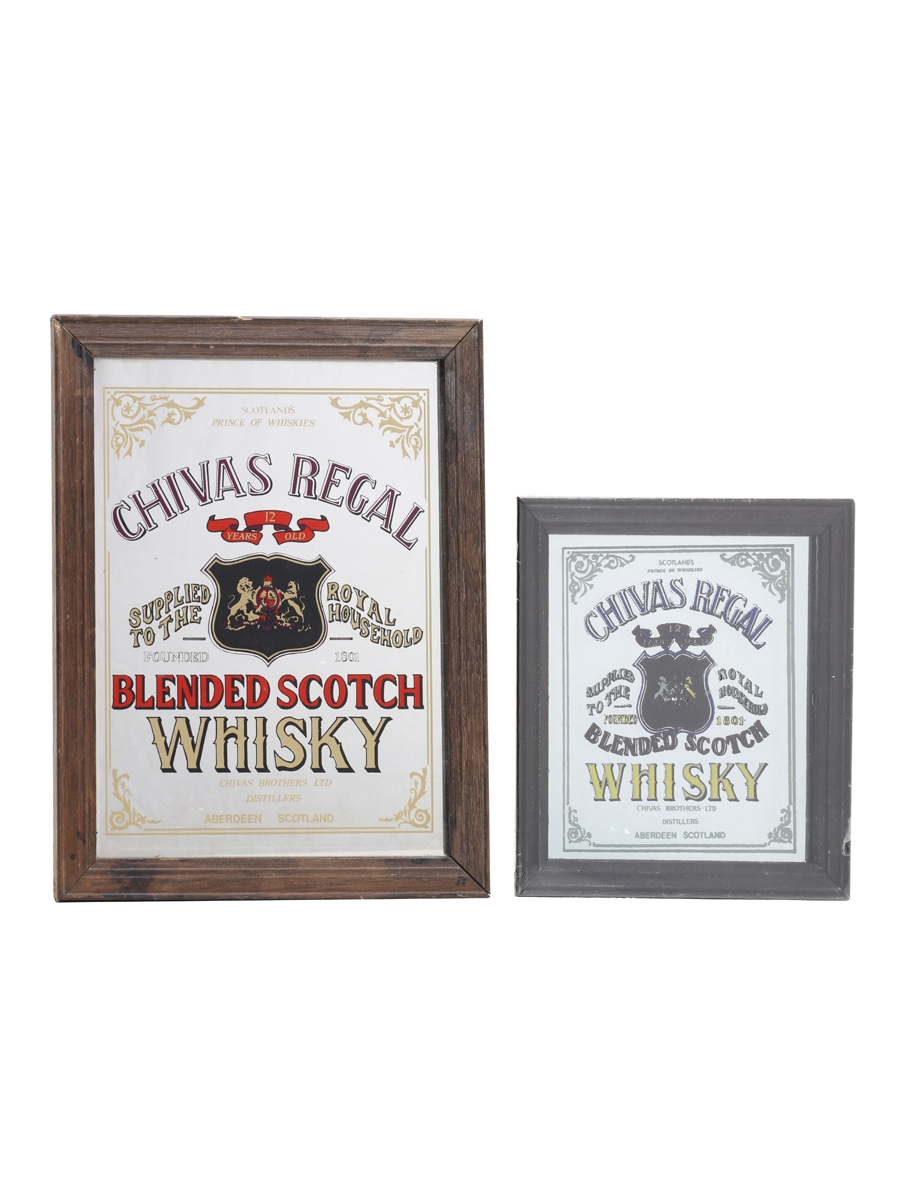 Chivas Regal 12 Year Old Blended Scotch Whisky Mirrors  16cm x 15cm & 22.5cm x 17.5cm