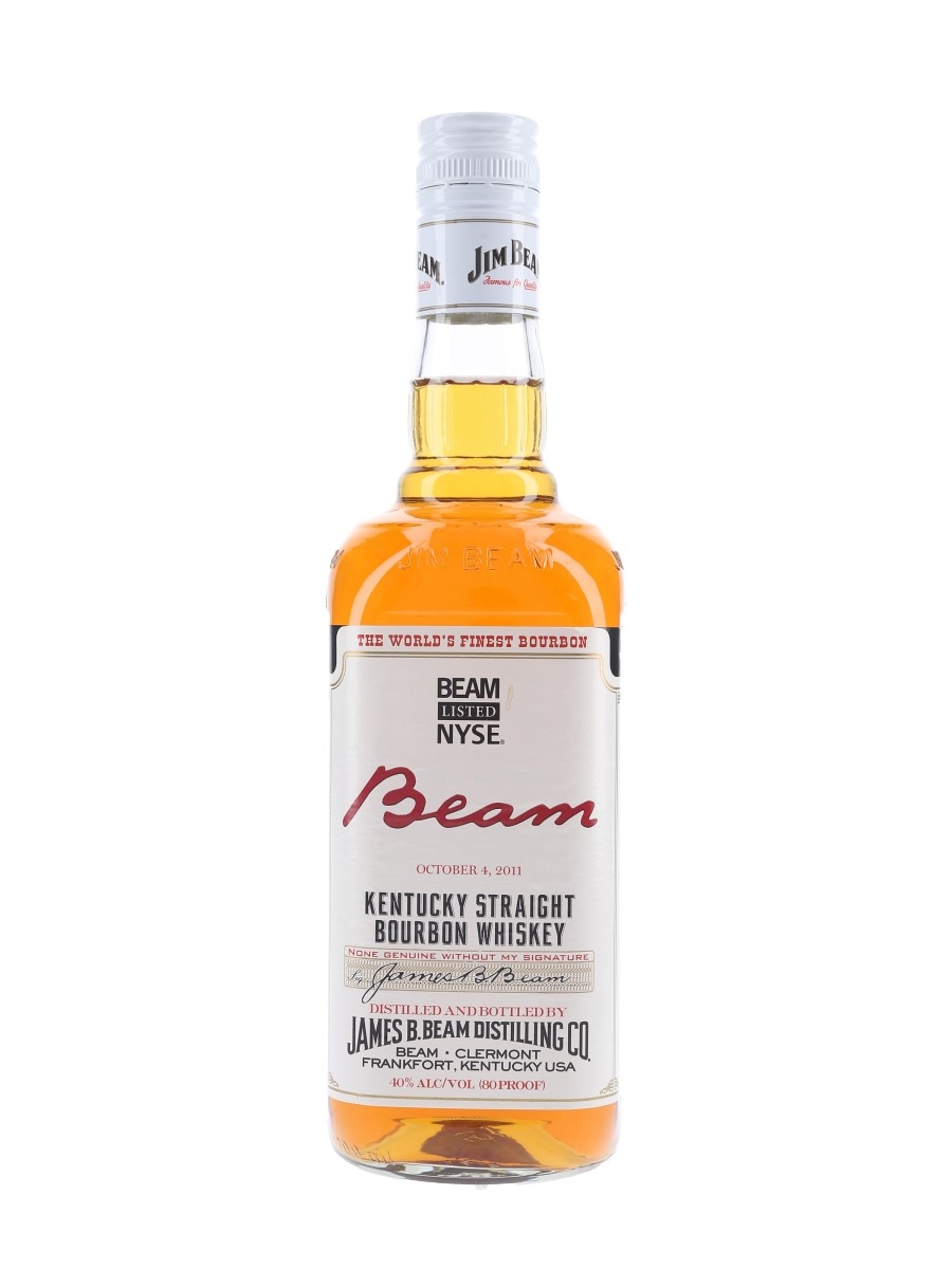 Jim Beam White Label Beam Listed NYSE October 2011 70cl / 40%