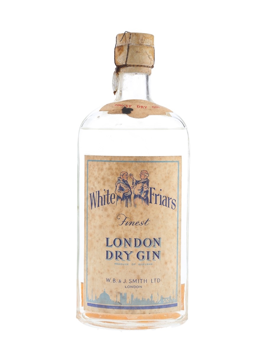 White Friars London Dry Gin Bottled 1950s - Orlandi 75cl / 43%