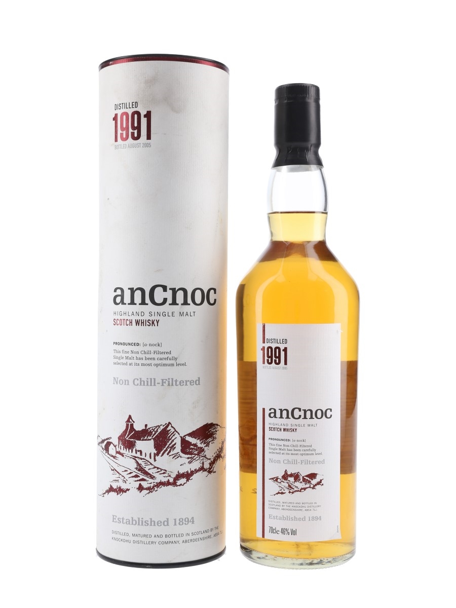 AnCnoc 1991 Bottled 2005 - Knockdhu Distillery Company 70cl / 46%
